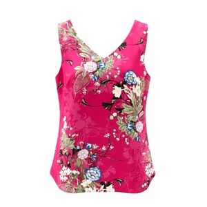 NWT Chico's Floral Terrace Print Reversible Tank Sz 1